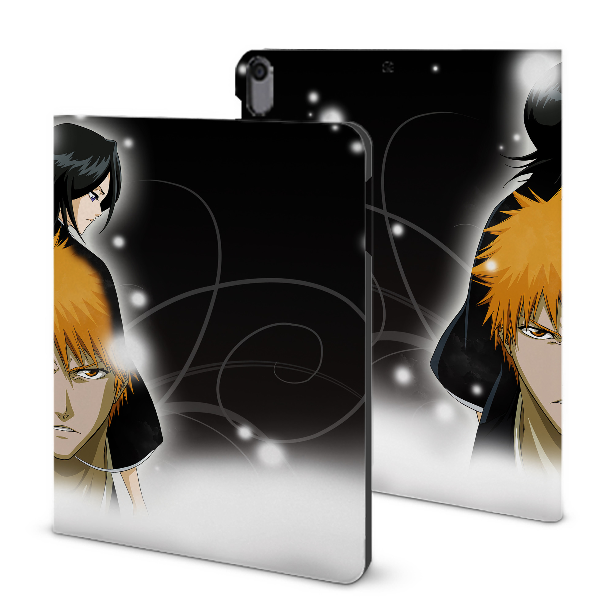 （画像用） ブリーチ BLEACH IPad ケース ブック型 PUレザー TPU 耐衝撃 軽量 薄型 ペン収納なし 全面保護 IPad 各モデル対応
